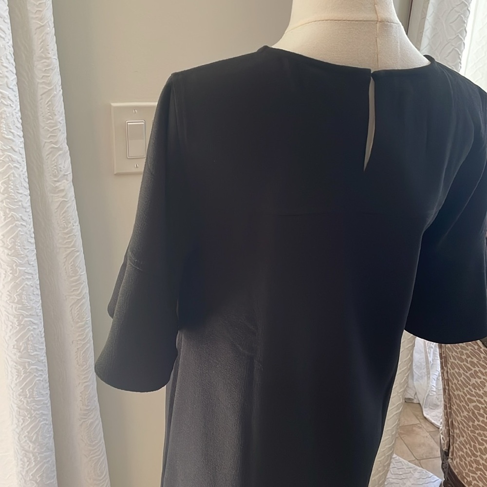 Madewell Flutter Sleeve Mini Dress LBD Small EUC - Picture 9 of 9